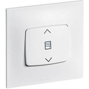 [JAMAIS UTILIS&Eacute;] Interrupteur pour volets roulants complet - Neptune - Blanc - Legrand