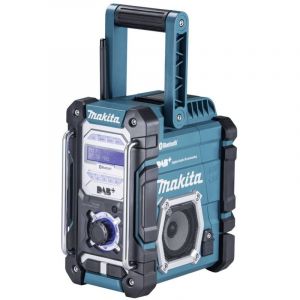 Makita - Radio de chantier dab+, fm aux, Bluetooth, usb protégé contre les projections deau turquoise, noir