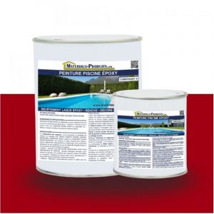 Peinture Piscine Epoxy - 1 Kg Rouge brique Matpro