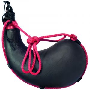 Visiodirect - Gourde pli&eacute; 1 litre en cuir coloris noir