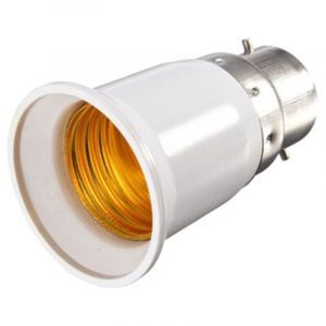 Adaptateur pour ampoule &agrave; ba&iuml;onnette B22 vers douille &agrave; vis Edison E27 (1 pi&egrave;ce)