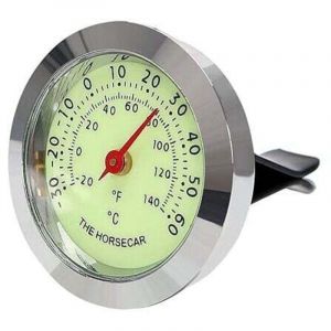 ZVD-Décoration de voiture, thermomètre lumineux avec clip d'aération, accessoires d'intérieur de voiture (thermomètre)