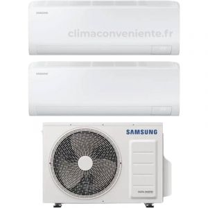 Climatiseur Dual Split R&eacute;versible Samsung Cebu S2 12000+12000 BTU Inverter Wi-Fi (AJ050TXJ2KG)
