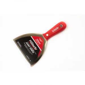 INTEX Spatule MegaGrip rouge Outil de masticage, spatule de pl&acirc;trage, truelle de lissage, truelle de ma&ccedil;on, PlasterX - 127mm