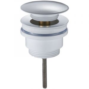 Bonde clic-clac ronde, mod&egrave;le standard, blanc mat Damast 18217 Blanc mat