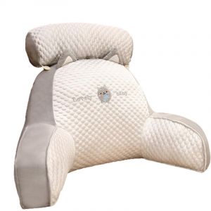 Lecture avec Accoudoirs - Lecture avec Traversin Amovible - Repose-Dos 2 en 1 pour S'asseoir dans Le Lit Confort Et Ergonomie Coussin Cale Dos Canap&eacute;