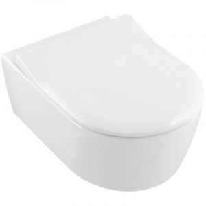 Combi-Pack AVENTO avec WC &agrave; paroi profonde DirectFlush et WC-Si blanc VILLEROY & BOCH