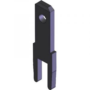 Vogt Verbindungstechnik - Languette 2.8 x 0.8 mm 3785c08.68 180 ° non isolé métal 100 pc(s)