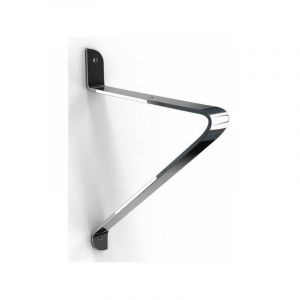 FP &ndash; &Eacute;querre de fixation en acier argent&eacute; 200x180mm &ndash; Charge maximale 40kg &ndash; Pour fixation sur b&eacute;ton arm&eacute; et bois dur