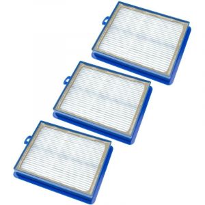 Lot de 3x Filtres aspirateur (hepa, fibre de verre), compatible avec Electrolux Ergospace, Excellio, S-Bag, Twinclean - Vhbw