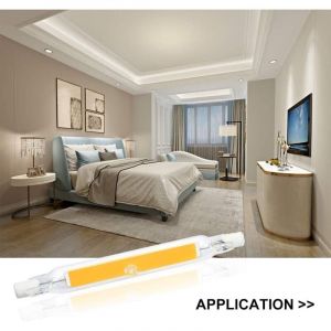 5W R7S 78MM Ampoule LED de J78 COB filament, 500 lumens 360 degrés, ampoule halogène 30W 48W 50W équivalent, parfait pour maison, cuisine, pièce,