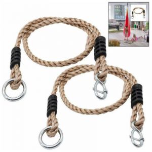 1 Paire de Balan&ccedil;oire Arbre Enfant, Cordes Balancoire Sangles R&eacute;glables Balan&ccedil;oire Arbre en Bois Enfants Adulte Si&egrave;ge Suspendu