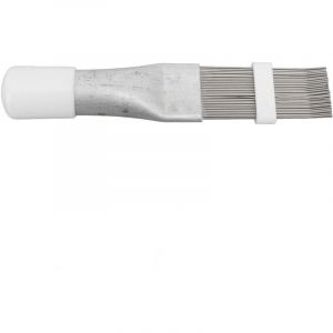 Peigne &agrave; ailettes de climatiseur en acier inoxydable, outil de nettoyage et de redressement des ailettes de condenseur et d'&eacute;vaporateur, blanc, 140 x