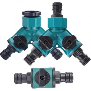 S&eacute;parateur De Tuyau D'arrosage Vanne 2 Voies Raccordement Distributeur D'eau Connecteur De Tuyau &agrave; 2 Voies Pour Tuyau D'arrosage Raccord De Tuyau
