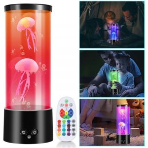 Vingo - swanew Lampe méduse à led, lampe d'ambiance colorée pour aquarium, lampe méduse ronde pour la décoration intérieure, étude