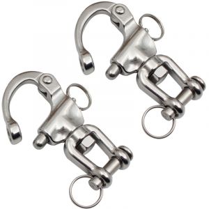 Pi&egrave;ces Mousqueton Pivotant &agrave; Emerillon, Mousqueton pivotant inox Accessoires, Mousqueton Pivotant &agrave; Emerillon, Manille Pivotante en Acier Inoxydable,