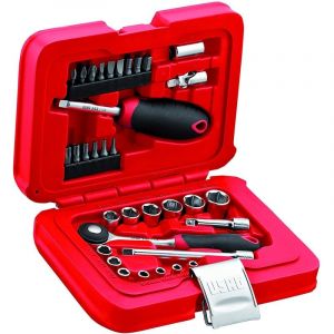 Usag - 601 Assortiment 1/4 J34 En Coffret Modulaire Avec Douilles Hexagonales Et Inserts a Visser (34 Pièces)