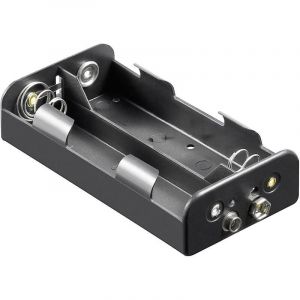 Support de pile 4x LR14 (c) Goobay 11457 raccordement par empreinte pile 9V (l x l x h) 62.5 x 55.8 x 23.5 mm X39732