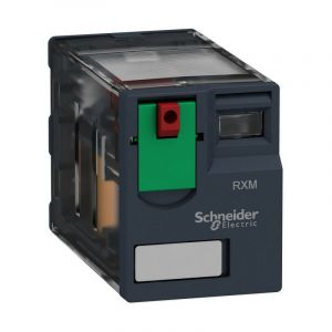 Schneider - Zelio Relay rxm - relais miniature - embrochable - test - 4OF - 12A - 230VAC (RXM4AB1P7)