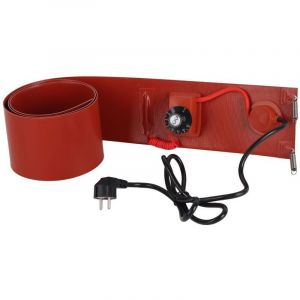Chauffe-f&ucirc;t en M&eacute;tal 200L, Chauffe-f&ucirc;t 1000W Bande Chauffante pour Chauffe-f&ucirc;t R&eacute;sistant 125mmx1740mm