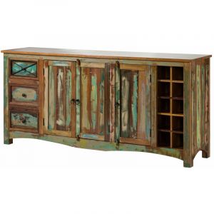 Buffet 193x45 Bois de récupération laqué Multicolore nature of spirit 15