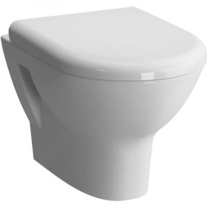 Pack cuvette WC suspendue complet ZENTRUM 50cm avec abattant - VITRA - 5785B003-6077