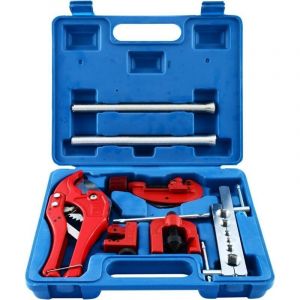 Outil d'&eacute;vasement de tuyau de frein - Outil de sertissage de tuyau de climatisation - 3-42 mm - Coupe-tube en PVC - Coupe-tube en cuivre - 6-12 mm