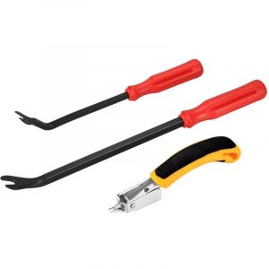 Beijiyi - Agrafeuse Tapissier, Arrache-clous, Tack Puller Tool, Décapant d'agrafes de Rembourrage et de Construction avec Outil D'extraction de