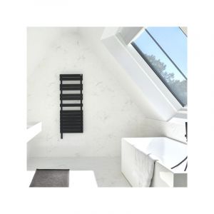 Sèche-serviette ACOVA FASSANE Spa Asymétrique IHC gauche 1000W noir TFASL100055ECZFB