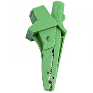 Fiche banane Ht Instruments 5004-IECV 1003160 banane femelle, femelle 4 mm, enfichable 4 mm, pince crocodile cat iii 1000 v vert