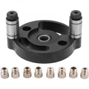 Gabarit de per&ccedil;age en alliage d'aluminium pour le travail du bois, avec outil de per&ccedil;age et de poin&ccedil;onnage pour tourillons. Kit d'outils de per&ccedil;age