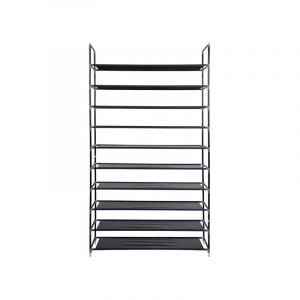 &Eacute;tag&egrave;re &agrave; Chaussures &agrave; 10 Niveaux, Porte-chaussures, Range-chaussures, Organisateur, pour 50 Paires, en Tissus Non-tiss&eacute;, pour Entr&eacute;e, Dressing, 100