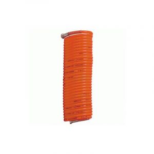 Tuyau spiralé 15 mt raccord rapide, air comprimé.