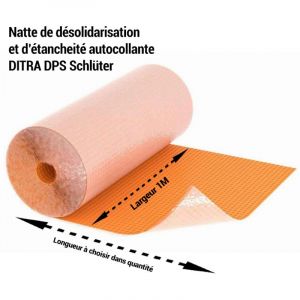 DITRA Natte de d&eacute;solidarisation et d'&eacute;tanch&eacute;it&eacute; autocollante / m&sup2; SCHLUTER