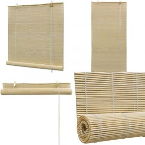 Vidaxl - Store à rouleau bambou naturel 120x160 cm - Stores Vénitiens - Rideaux En Bambou - Décoration Intérieure - Habillage De Fenêtre - Intimité