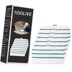 6 Lingettes pour Black et Decker Balai Nettoyeur Vapeur, pour Black Decker Steam Mop fsm1630s Nettoyeur Vapeur, Alternative &agrave; FSMP20, Lot de 6-