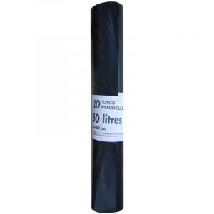 20 Sacs Poubelle 50L Robustes et Recyclables