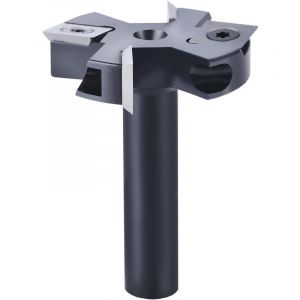 Fraise &agrave; Surfacer 12 mm Tige 45 mm Diam&egrave;tre de Coupe avec 2+2 Inserts Fraise a Bois Defonceuse Fraise a Raboter Fraise Surfacage - RWPour d&eacute;fonceuse