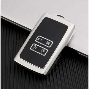 Protection Coque Clé Renault, Compatible pour Renault Voiture Trafic Captur Arkana Clio Kadjar Koleos Megane Espace Master Scenic Dacia, Coque De Clé