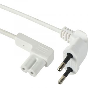 C&acirc;ble d'alimentation Audio, vid&eacute;o, Radio, Sonos Play coud&eacute; Fiche Euro vers Prise Double Femelle Type C7, 3M, Blanc