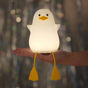 Veilleuse Mouette, Cadeau Yuandian pour B&eacute;b&eacute;, Veilleuse de Chambre d'Enfant, D&eacute;coration de Chambre Kawaii, Veilleuse en Silicone pour Enfants et