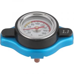 Jeffergarden Bouchon de radiateur thermostatique, bouchon de radiateur thermostatique universel couvercle de r&eacute;servoir d'eau &eacute;tanche avec jauge de