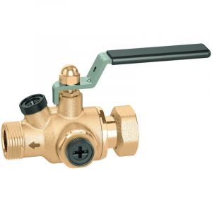 Sferaco - Clapet anti-retour antipollution laiton acs avec vanne m&acirc;le femelle 3/4' (20/27)