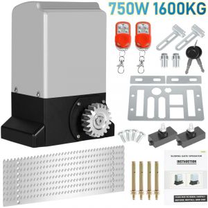 Swanew - Ouvre-portail coulissant 750W, 1600kg, kit materiel deoperateur de portail pour securite avec 2 clés et télécommande, electrique portail