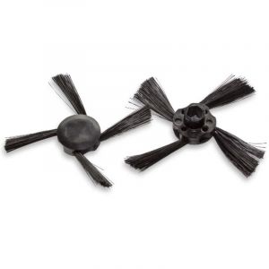 Vhbw - 2x Brosse lat&eacute;rale compatible avec Neato Botvac Connected D9, D85, D75 robot aspirateur - Lot de brosses, noir