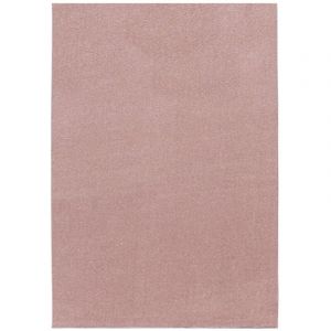 Minimal - Tapis uni de Salon Chambre Relax Sobre et Epur&eacute; (Rose - 200x290cm)