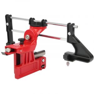 Aff&ucirc;teuse de cha&icirc;ne de tron&ccedil;onneuse,Aff&ucirc;teur de cha&icirc;ne, pierre &agrave; aiguiser, support de guidage r&eacute;glable en acier rouge antirouille pour la maison