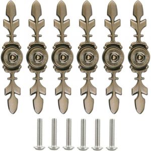 BEBUSINGOTO bouton commode 6 Pi&egrave;ces Boutons de Porte Bouton de Tiroir Poignee de Meuble Vintage Poign&eacute;es de Placard Bouton de Porte Vintage Boutons