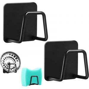 2 Pièces Porte Eponge Evier Cuisine, Porte Eponge Evier Auto Adhesif, 304 INOX, Support Eponge INOX, Support Eponge Evier Cuisine pour Le Rangement