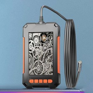 Ulisem - Cam&eacute;ra endoscopique &eacute;clair&eacute;e, cam&eacute;ra d'inspection endoscopique avec &eacute;cran ips de 4,3 pouces, avec endoscope hd de 8 mm, endoscope d'&eacute;gout,